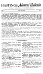 Hastings Alumni Bulletin Vol.2, No.1 (1952)