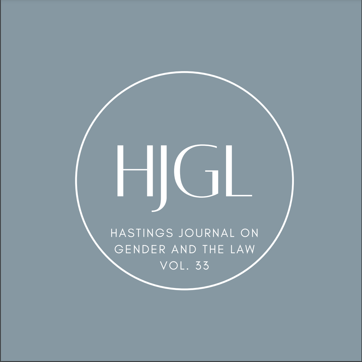 Hastings Journal on Gender and the Law